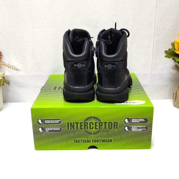 Interceptor Litefast Tactical Boots Women's Size 8.5 Zippered 6" Shaft Soft Toe - Picture 6 of 10